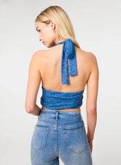 Lace Halter Neck Top