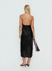 Jessamyn Halter Maxi Dress Black