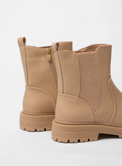 Elastic Side Ankle Boots