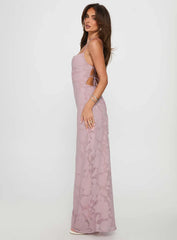 Celena Maxi Dress Light Pink Burnout
