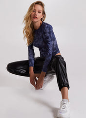 Tie Dye Shoulder Pad Bodysuit