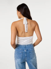 Lace Halter Neck Top
