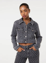 Textured Denim Jacket
