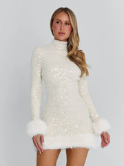 OMEYA MINI DRESS WHITE