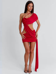 COLLINA MINI SKIRT RED