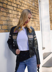 Patch Mix Motocross Biker Jacket