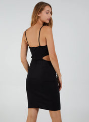 Chain Detail Midi Dress