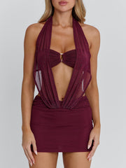 KARIEL MINI DRESS PURPLE