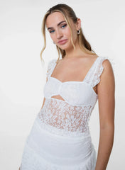 Lace Cut Out Top