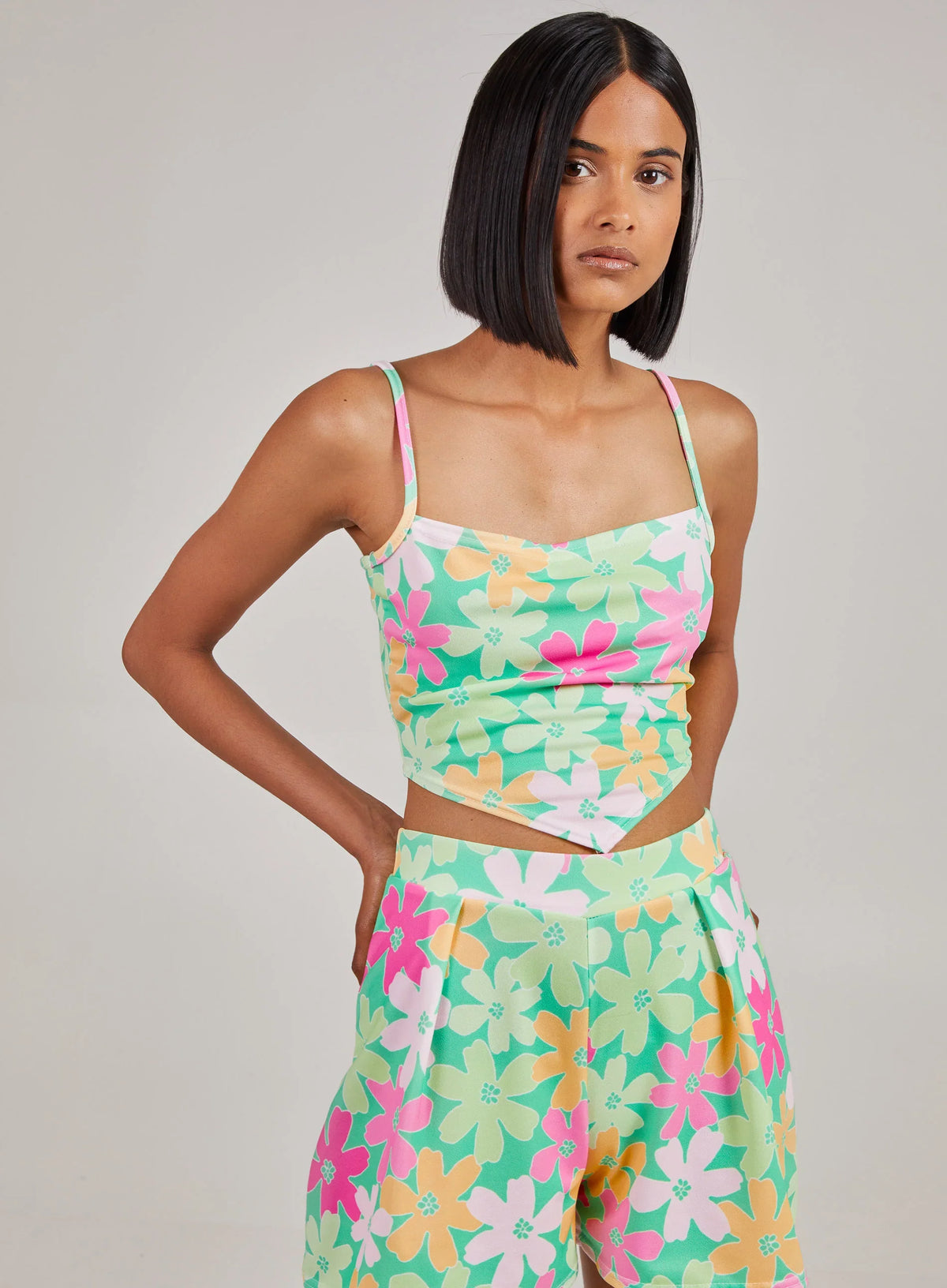 Daisy Print Cami Top