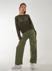 Crochet Knitted Sweater