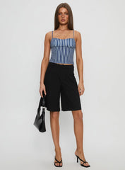 Evanda Top Blue Stripe