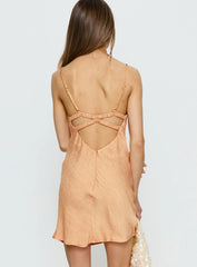 Makaia Balconette Mini Dress Sorbet Orange