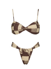 Amplitude Bikini Top Yellow Geo