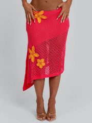 NATALIE SKIRT CORAL