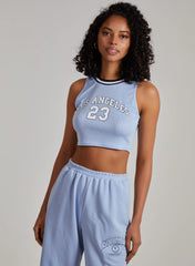 Sports Stripe Varsity Super Crop Top