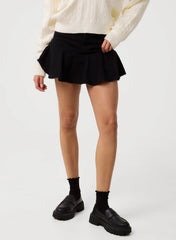 Flippy Denim Mini Skirt With Shorts