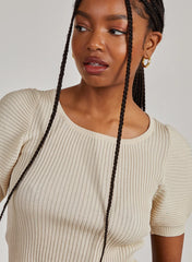 Scoop Neck Knit Crop Top