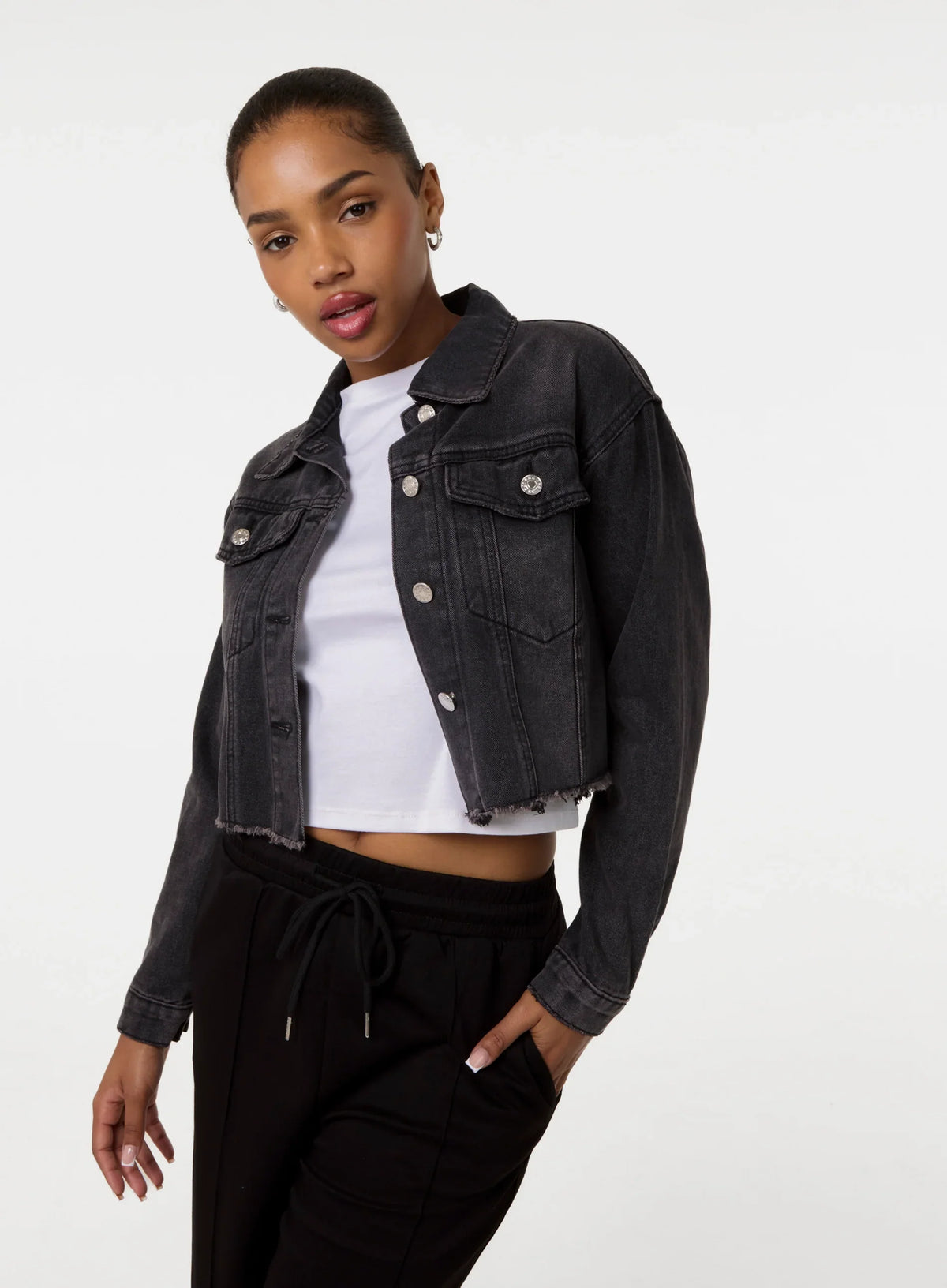 Cropped Denim Jacket