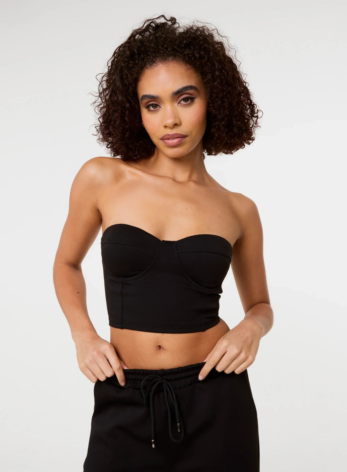 Bustier Jersey Zip Back