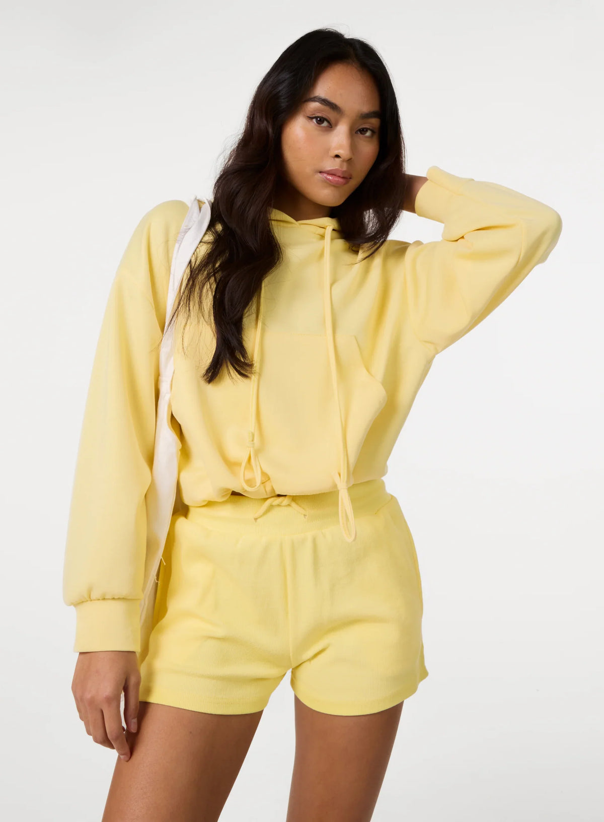 Drawstring Puffball Hoodie