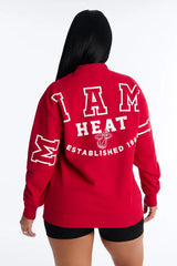 NBA Miami Heat Fleece Crew Neck Sweatshirt