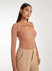Twist Letterbox Long Sleeve Body