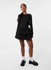 Rib Dress With RaRa Skirt