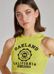 Oakland Ribbed Cropped Vest