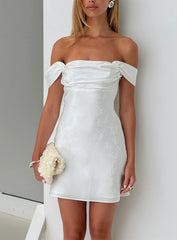 Zabbarra Mini Dress White Floral