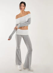Two Tone Bardot Top