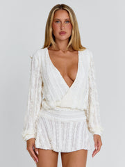 IZZY MINI DRESS CREAM