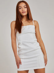Gathered Bengaline Bodycon Dress