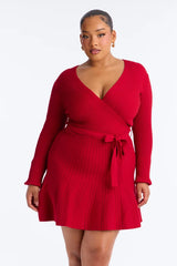 Leona Long Sleeve Sweater Mini Dress