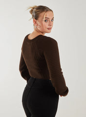 Cropped Knit Jumper