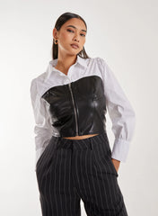Double Layer Corset Shirt