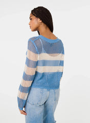 Stripe Crochet Jumper