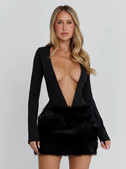 ZANIRA MINI DRESS BLACK
