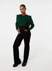 Diamond Rib Neck Jumper