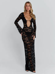 MARIEL MAXI DRESS BLACK