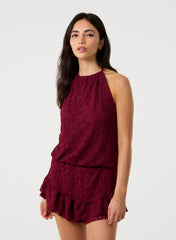 Lace Halterneck Top