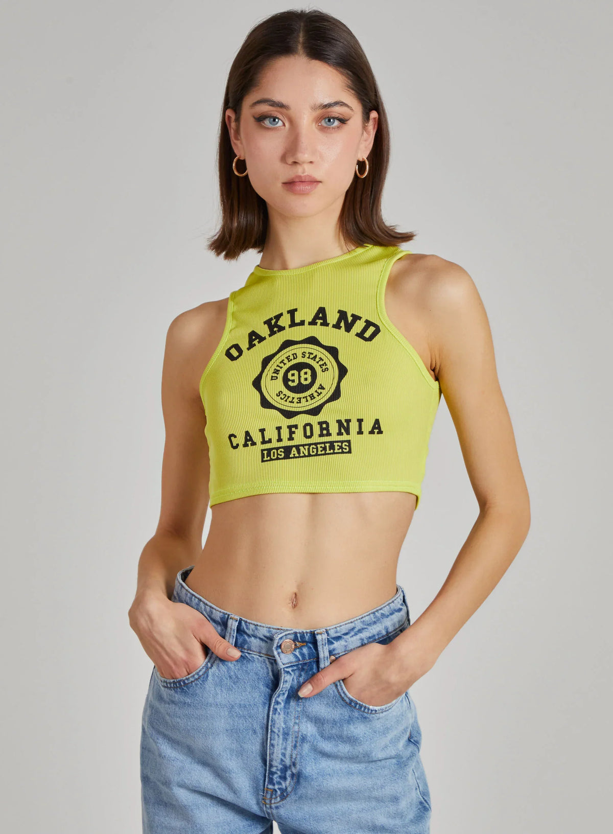 Oakland Ribbed Cropped Vest