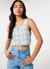 Daisy Crochet Crop Top