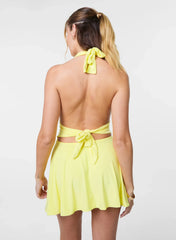 Slinky Halter Mini Dress