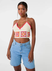 Crochet Patchwork Bralette