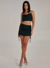 Diamante Strap Cowl Neck top