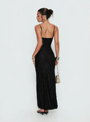 Amika Lace Maxi Dress Black