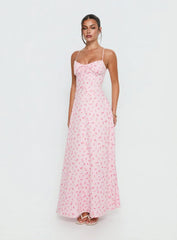 Members Only Maxi Dress Soft Pink Floral