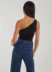 One Shoulder Slinky Bodysuit