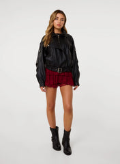 Lace Ruffle Micro Shorts